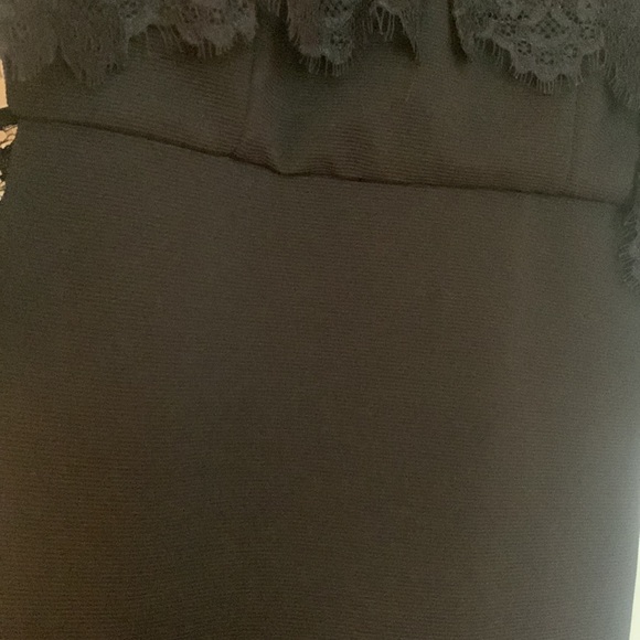 MUSTARD SEED | Cold Shoulder Lace Midi Dress Sz S - Picture 5 of 6